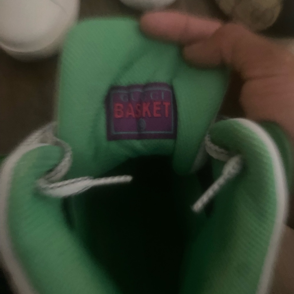 Gucci Kids Vibrant Green Sneakers